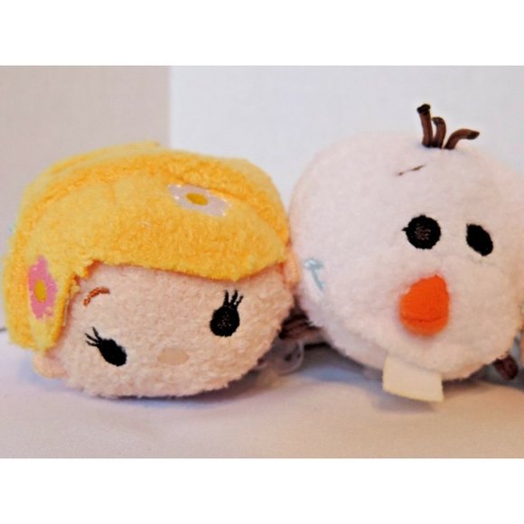 Disney Tsum Tsum Frozen Tangled Mini Plush 3.5 Inch Lot 10 New Elsa Olaf Anna - Picture 11 of 12